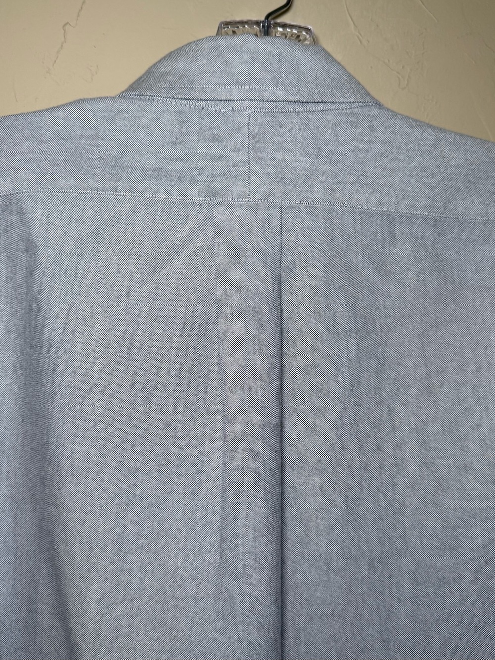 VTG Ralph Lauren Chambray L 16.5 34/35 EUC Flesh Pony Preppy Classic Fit Boxy - Picture 7 of 14